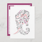 Verlies van moeder olifant  sympathiekaart briefkaart (Voorkant / Achterkant)