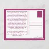 Verlies van moeder olifant  sympathiekaart briefkaart (Achterkant)