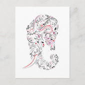 Verlies van moeder olifant  sympathiekaart briefkaart (Voorkant)