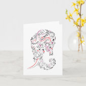 Verlies van moeder olifant  sympathiekaart kaart (Gele Bloem)