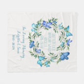 Verlies van Mother Memorial deken vlinder verschij (Voorkant (Horizontaal))