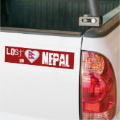 Verlies van Nepal onder Nepalese vlag Bumpersticker (Op Truck)