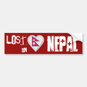 Verlies van Nepal onder Nepalese vlag Bumpersticker