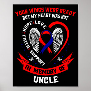 Verlies Van Oom Chd-Bewustzijnsmaand Hartziekte Gr Poster