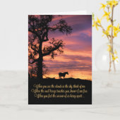 Verlies van paarden, paardensympathie kaart (Gele Bloem)