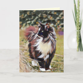 Verlies van Pet Cat Marge Piercy Quote Aangepaste Kaart