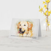 Verlies van Pet Dog (Geel Laboratorium) Aangepast  Kaart (Gele Bloem)