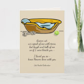 Verlies van Pet Dog Richardson Quote Custom Sympat Kaart (Voorkant)