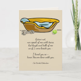 Verlies van Pet Dog Richardson Quote Custom Sympat Kaart