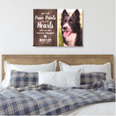 Verlies van Pet Gift | Rustic Photo Pet Memorial Canvas Afdruk (Insitu (Slaapkamer))