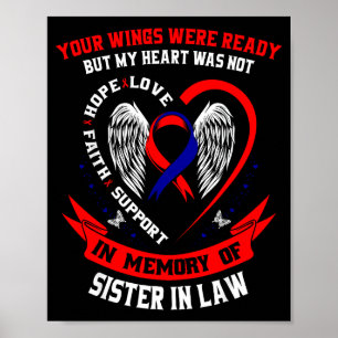 Verlies Van Schoonzuster Chd-Bewustzijnsmaand Hart Poster