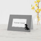 Verlies van sympathie bij de hond kaart (Gele Bloem)