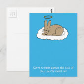 Verlies van sympathie bij gezelschapsdieren briefkaart (Voorkant / Achterkant)