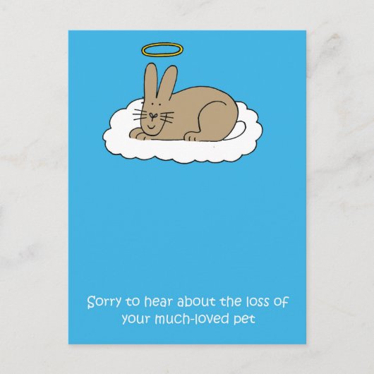 Verlies van sympathie bij gezelschapsdieren briefkaart (Voorkant)