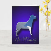 Verlies van sympathie voor de hond kaart (Gele Bloem)