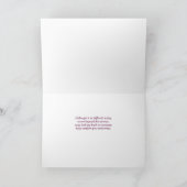 Verlies van sympathie voor de zuster Paarse Calla  Kaart (Binnen)