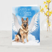 Verlies van sympathie voor een Duitse herdershond Kaart (Gele Bloem)