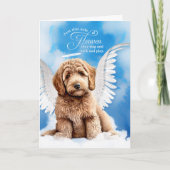 Verlies van sympathie voor een gele Labradoodle ho Kaart (Voorkant)