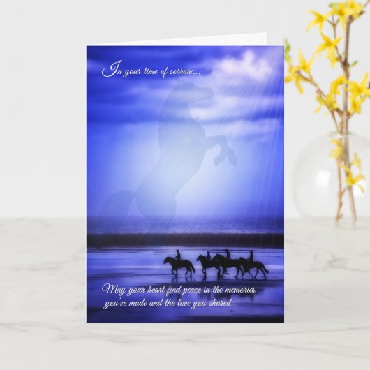 Verlies van sympathie voor een strand van een paar kaart (Gele Bloem)