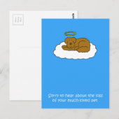 Verlies van sympathie voor honden briefkaart (Voorkant / Achterkant)