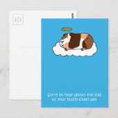 Verlies van sympathie voor Pet Guinee-Bissau Briefkaart (Voorkant / Achterkant)