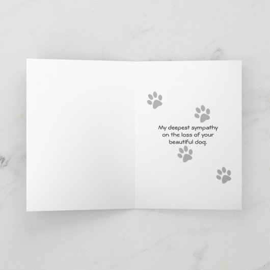 Verlies van tweesympathie + gedicht kaart (Binnen)