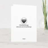 Verlies van tweesympathie + gedicht kaart (Achterkant)