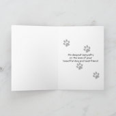 Verlies van tweesympathie + gedicht kaart (Binnen)