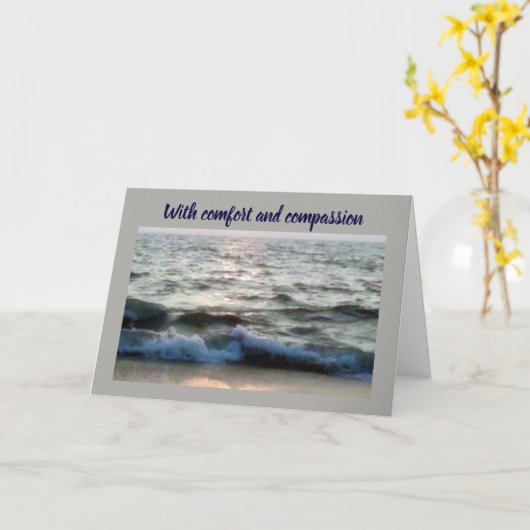 ***VERLIES VAN UW VADER*** TROOST/DEELNAME KAART (Gele Bloem)