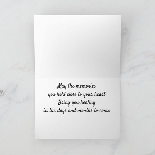 **VERLIES VAN UW VROUW** SYMPATHIE EN VERWARMINGSK KAART (Binnen)