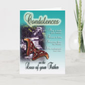 Verlies van vader - condoleances Sympathy Card Kaart (Voorkant)