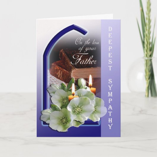 Verlies van vader - met diepste sympathiekaart kaart (Voorkant)