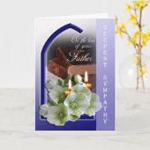 Verlies van vader - met diepste sympathiekaart kaart (Gele Bloem)