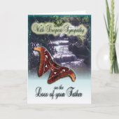 Verlies van vader - met diepste sympathiekaart kaart (Voorkant)