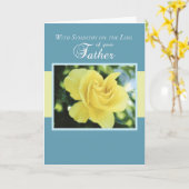 Verlies van Vader met Gele Roos, Sympathie Kaart (Gele Bloem)
