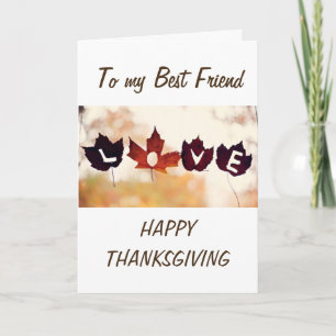 VERLIES VAN VERLIES BIJ THANKSGIVING ***BESTE VRIE FEESTDAGEN KAART