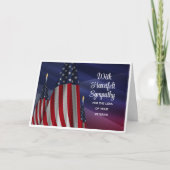 Verlies van veteraan sympathie gevouwen Kaart (Voorkant)