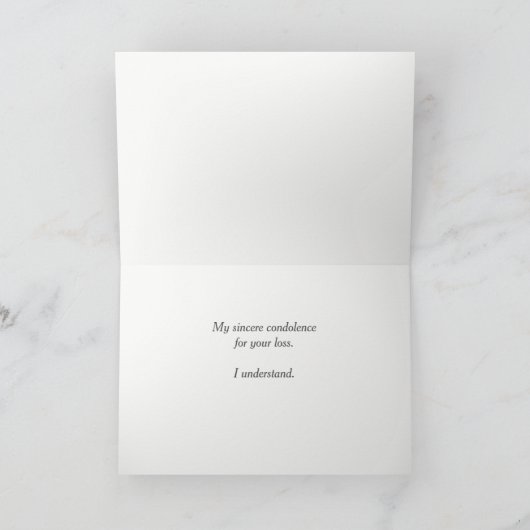 Verlies van White Poodle Rainbow Sympathy Card Feestdagen Kaart (Binnen)