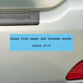 Verlies van woede... psalm 37:8 bumpersticker (Op auto)