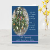 Verlies van Zuster - met Diepste Sympathie Kaart (Gele Bloem)