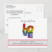 VERLIES Zelfde-Geslachtsverandering Briefkaart pla (Voorkant / Achterkant)
