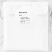 VERLIESBIAN RONDE STICKER (Tas)