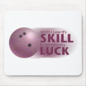 Verliesde vaardigheden Win Luck Bowling roze Muismat (Voorkant)