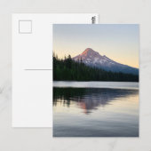 Verliesde zonnereflecties op het meer van de berg  briefkaart (Voorkant / Achterkant)