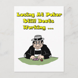 Verliezen bij poker briefkaart