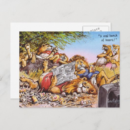 Verliezen! Briefkaart (Voorkant / Achterkant)