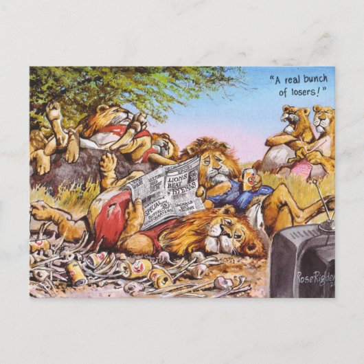 Verliezen! Briefkaart (Voorkant)