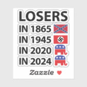 Verliezen in 1865 Verliezen in 1945 Verliezen in 2 Sticker (Vel)