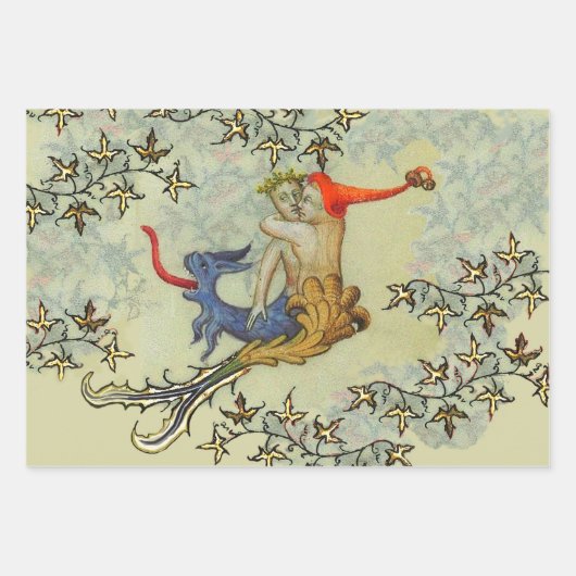 VERLIEZEN IN DE ABYSS-zeemeermin en Triton-valenti Inpakpapier Vel (Voorkant 2)