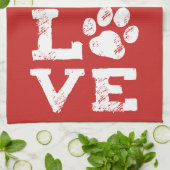 VERLIEZEN MET HARPEN afdrukken Theedoek (Gevouwen)